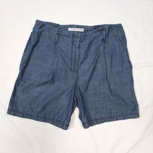 Trina Turk Chambray Tencel Linen Blend Shorts 4